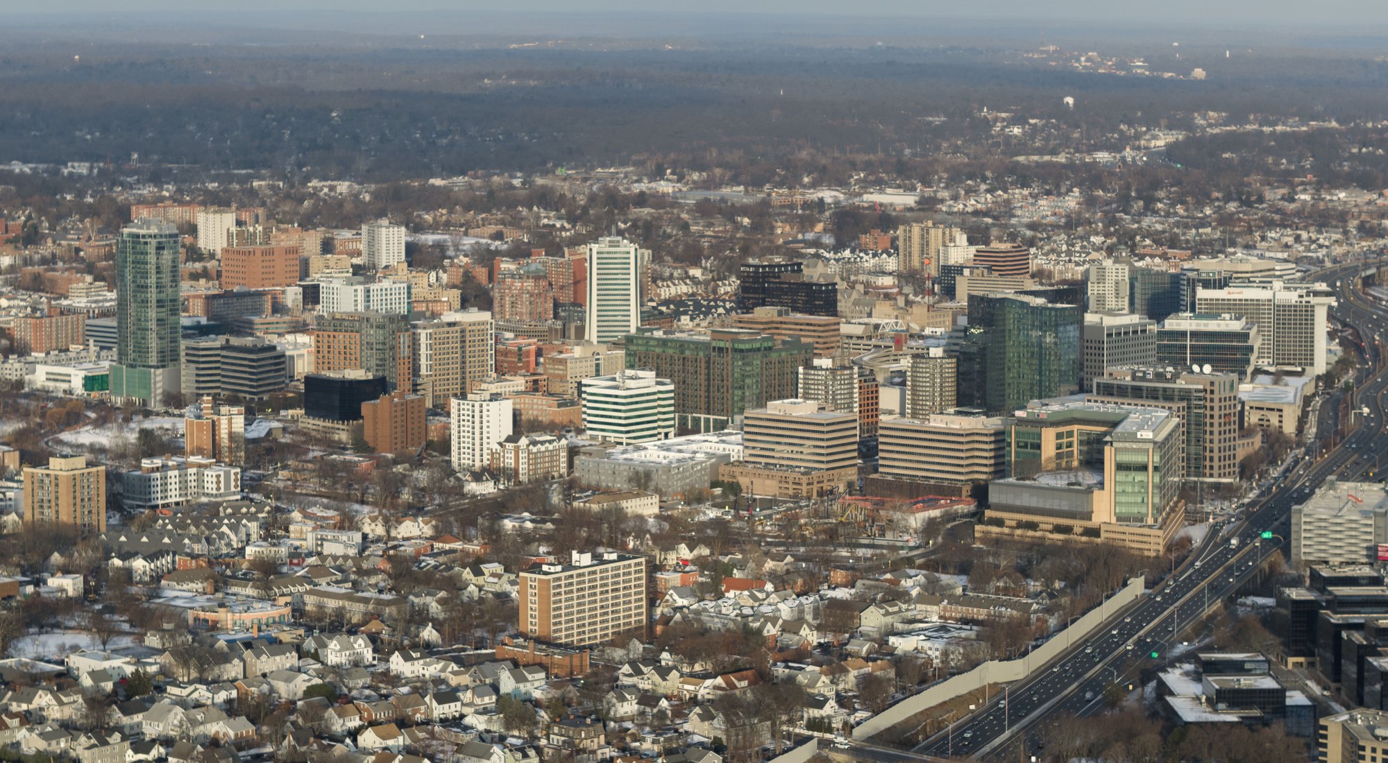 Aerial view of downtown Stamford (2025-12-31 15:38:29)